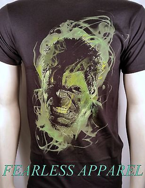 INCREDIBLE HULK SMOKE TREATMENT RAGE STEAMING ANGER COMIC FACE BLK T SHIRT S-3XL INCREDIBLE HULK SMOKE TREATMENT RAGE STEAMING ANGER COMIC FACE BLK T SHIRT S-3XL