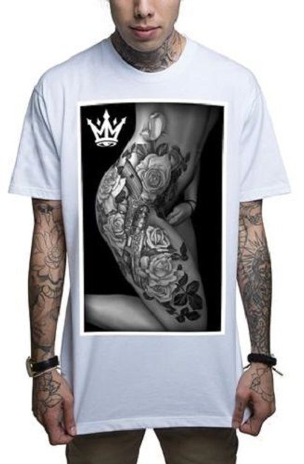 Mafioso Clothing Body Art Hot Sexy View Black Urban Tattoo Mens White T Shirt Mafioso Clothing Body Art Hot Sexy View Black Urban Tattoo Mens White T Shirt