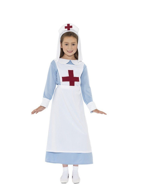 Ladies World War 1 WW1 Nurse Fancy Dress Florence Nightingale Costume Victorian