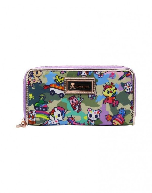 Tokidoki Camouflage Jungle Kawaii Collection Long Zip Clutch Wallet TK1803202 Tokidoki Camouflage Jungle Kawaii Collection Long Zip Clutch Wallet TK1803202
