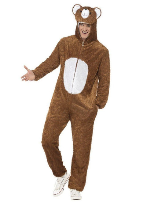 Smiffys Brown Bear Zoo Animal Adult Mens Halloween Costume Jumpsuit 31680 Smiffys Brown Bear Zoo Animal Adult Mens Halloween Costume Jumpsuit 31680