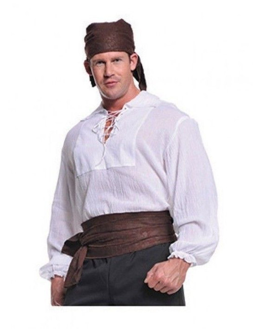 Underwraps Pirate Shirt Cream Light Nautical Adult Mens Halloween Costume 29300 Underwraps Pirate Shirt Cream Light Nautical Adult Mens Halloween Costume 29300