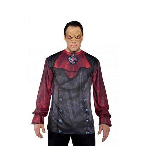 Underwraps Vampire Photo Real Gothic Adult Mens Halloween Costume Shirt 29602 Underwraps Vampire Photo Real Gothic Adult Mens Halloween Costume Shirt 29602