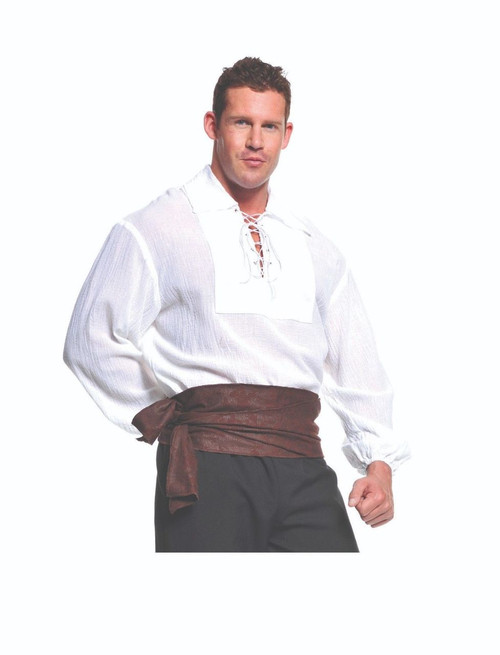 Underwraps Pirate Shirt White Nautical Lace Adult Mens Halloween Costume 29302 Underwraps Pirate Shirt White Nautical Lace Adult Mens Halloween Costume 29302