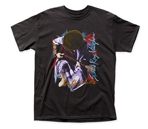 Stevie Ray Vaughn In Step Men's Tee Shirt Black Texas Blues Electric Rock Music Stevie Ray Vaughn In Step Men's Tee Shirt Black Texas Blues Electric Rock Music