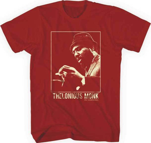 Thelonious Crimson Monk American Jazz Pianist Musician Music Tee Shirt JMM-1012 Thelonious Crimson Monk American Jazz Pianist Musician Music Tee Shirt JMM-1012