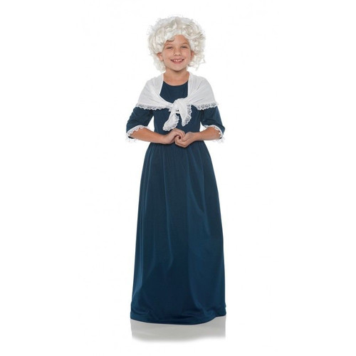 Underwraps Martha Washington History United States Halloween Costume Girls 25886