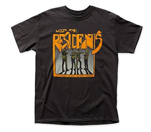 Meet The Residents Men's Black Tee Shirt Avant-Garde Music Experimental Artists Meet The Residents Men's Black Tee Shirt Avant-Garde Music Experimental Artists