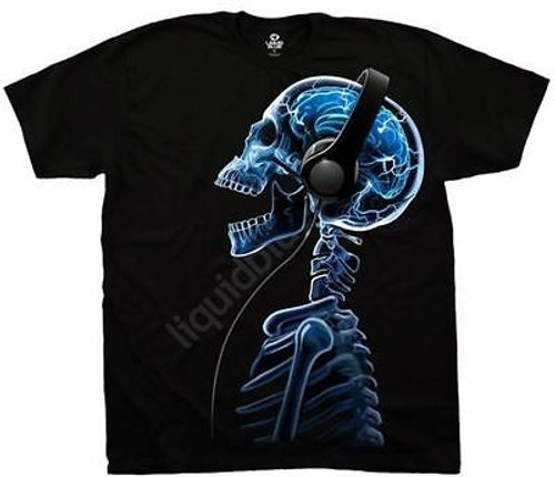 Skelephones Skull Skeleton With Headphones Techno Music Dubstep T Tee Shirt Skelephones Skull Skeleton With Headphones Techno Music Dubstep T Tee Shirt