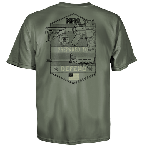 NRA National Rifle Association Prepared To Defend USA Guns Mens Shirt 500-2467 NRA National Rifle Association Prepared To Defend USA Guns Mens Shirt 500-2467