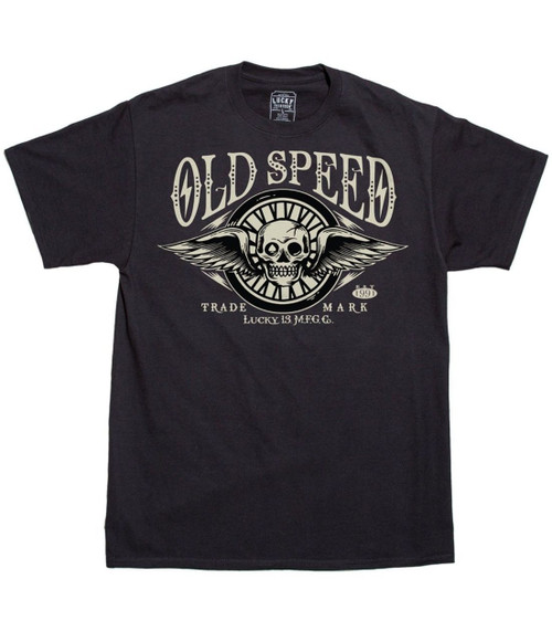 Lucky 13 Octane Old Speed Cars Skull Biker Gothic Tattoo Punk Tee Shirt LM1000OE Lucky 13 Octane Old Speed Cars Skull Biker Gothic Tattoo Punk Tee Shirt LM1000OE
