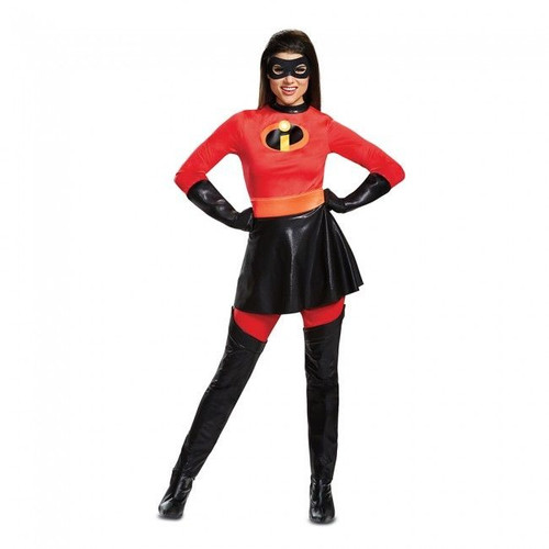 Disguise Disney Mrs. Incredible Skirted Deluxe Womens Halloween Costume 66840 Disguise Disney Mrs. Incredible Skirted Deluxe Womens Halloween Costume 66840