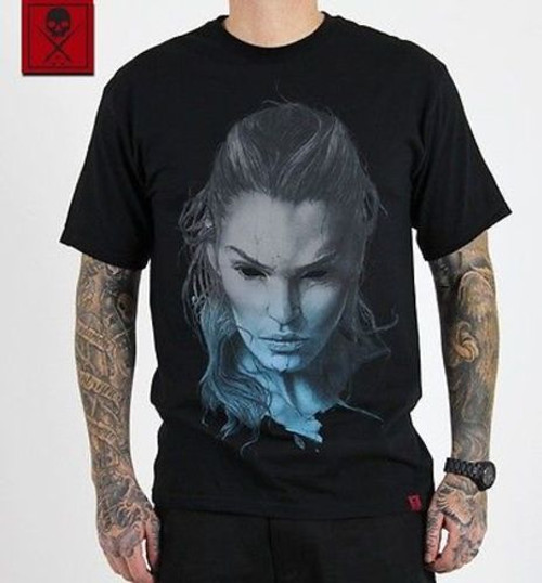 AUTHENTIC SULLEN RED LABEL FEMME FATALE WOMAN GOTH  TATTOO PUNK T SHIRT S-4XL AUTHENTIC SULLEN RED LABEL FEMME FATALE WOMAN GOTH  TATTOO PUNK T SHIRT S-4XL