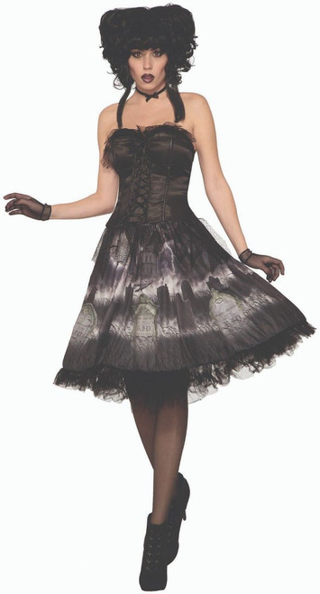 Forum Novelties Cemetery Doll Dress Ghost Adult Womens Halloween Costume 80713 Forum Novelties Cemetery Doll Dress Ghost Adult Womens Halloween Costume 80713