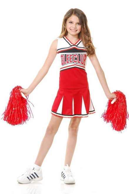 Charades Glee Club Cheerleader Girls Kids Childrens Halloween Costume 00554 Charades Glee Club Cheerleader Girls Kids Childrens Halloween Costume 00554