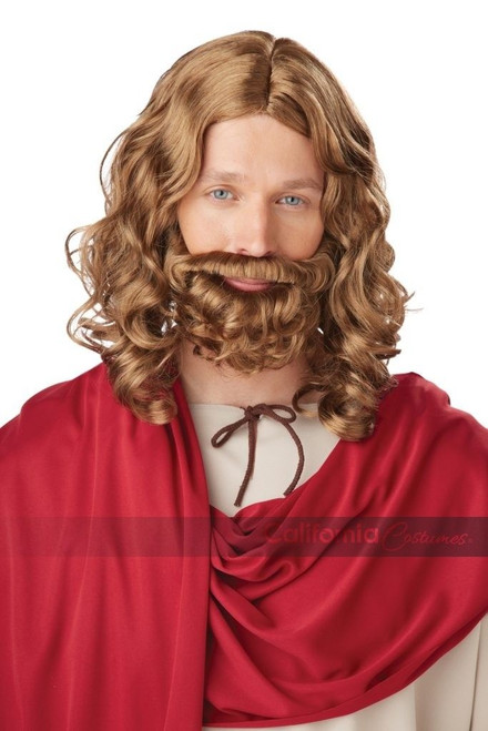 California Costumes Jesus Wig & Beard Adult Biblical Christmas Holiday Costume