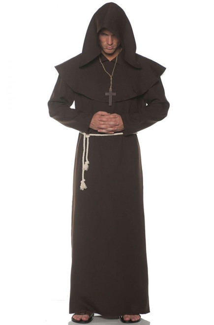 Underwraps Monk Robe Religious Holy Brown Adult Mens Halloween Costume 28002 Underwraps Monk Robe Religious Holy Brown Adult Mens Halloween Costume 28002