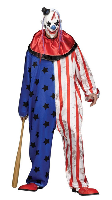Zagone Last Laugh Evil Clown Jester Mask Adult Unisex
