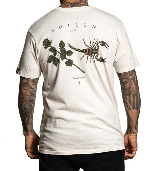 Sullen Clothing Simone Mariotti Scorpion Rose Tattooed Urban T Shirt SCM1925 Sullen Clothing Simone Mariotti Scorpion Rose Tattooed Urban T Shirt SCM1925