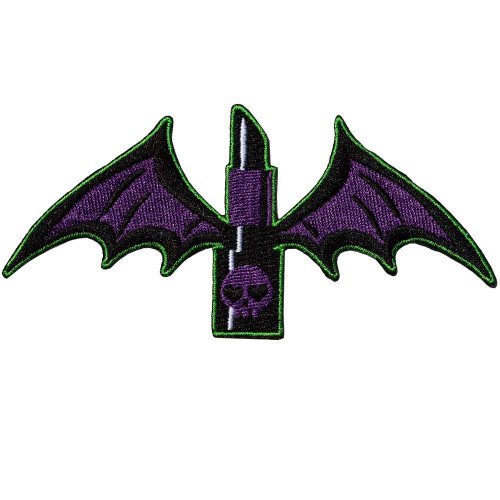 Kreepsville 666 Lipstick Wings Goth Punk Rocker Embroidered Iron On Patch PLSW Kreepsville 666 Lipstick Wings Goth Punk Rocker Embroidered Iron On Patch PLSW