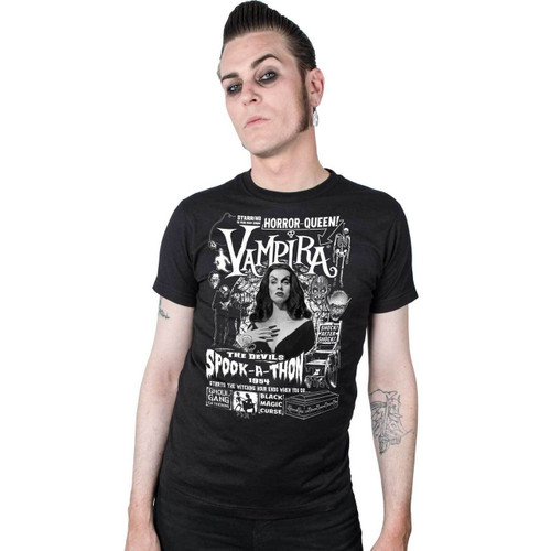 Kreepsville 666 Vampira Spookathon Horror Punk Emo Goth Mens Tee Shirt MTVST Kreepsville 666 Vampira Spookathon Horror Punk Emo Goth Mens Tee Shirt MTVST
