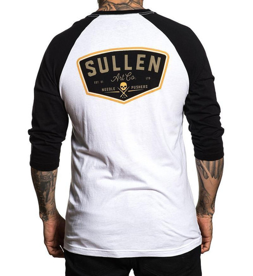 Sullen Clothing Pushers Raglan Needle Pushers Adult Mens T Tee Shirt SCM2039 Sullen Clothing Pushers Raglan Needle Pushers Adult Mens T Tee Shirt SCM2039