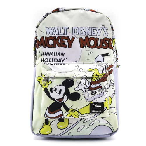 Loungefly Disney Mickey Mouse Donald Duck Hawaiian Holiday Backpack WDBK0498 Loungefly Disney Mickey Mouse Donald Duck Hawaiian Holiday Backpack WDBK0498
