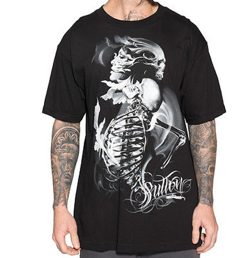 SULLEN CLOTHING RESURRECTION SKULL GHOST METAL PUNK GOTH TATTOO T SHIRT S-5XL