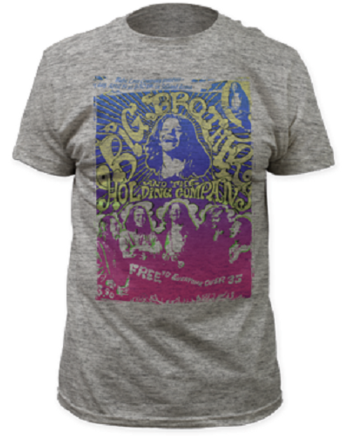Big Brother and the Holding Company Vintage Handbill Adult Mens T Tee Shirt Big Brother and the Holding Company Vintage Handbill Adult Mens T Tee Shirt