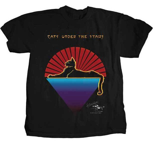 Jerry Garcia Grateful Dead Cats Under The Stars Album Band Tee Shirt GAR-1002 Jerry Garcia Grateful Dead Cats Under The Stars Album Band Tee Shirt GAR-1002