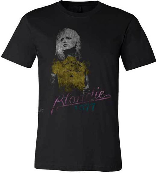 Blondie Debby Harry Distressed 1977 Punk Rock Pop Music T Shirt ESP-BLO-1003 Blondie Debby Harry Distressed 1977 Punk Rock Pop Music T Shirt ESP-BLO-1003