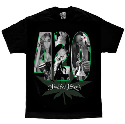 DGA David Gonzales Art 420 Smoke Shop Marijuana Weed Bong Smoking Tattoo T Shirt DGA David Gonzales Art 420 Smoke Shop Marijuana Weed Bong Smoking Tattoo T Shirt