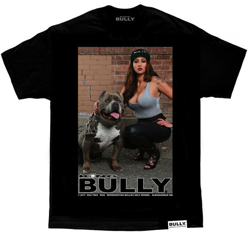 DGA David Gonzales Art King Bully Pain Pitbull Dog Tattoos Cholo Urban T Shirt DGA David Gonzales Art King Bully Pain Pitbull Dog Tattoos Cholo Urban T Shirt