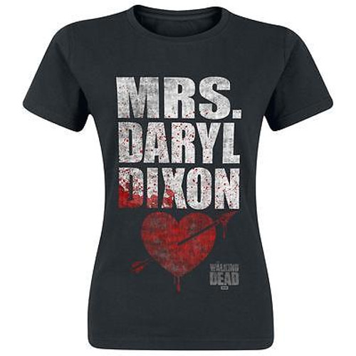 The Walking Dead Mrs Daryl Dixon Rick Grimes Crossbow Walker Juniors T Tee Shirt The Walking Dead Mrs Daryl Dixon Rick Grimes Crossbow Walker Juniors T Tee Shirt
