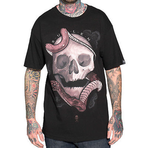 SULLEN CLOTHING KOKARIS SNAKE SKULL BIKER PUNK ROCK GOTHIC TATTOO T SHIRT S-5XL