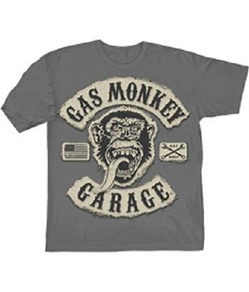 Gas Monkey Garage Faux Tackle Twill Beers Fast Loud Dallas Texas T Tee Shirt Gas Monkey Garage Faux Tackle Twill Beers Fast Loud Dallas Texas T Tee Shirt