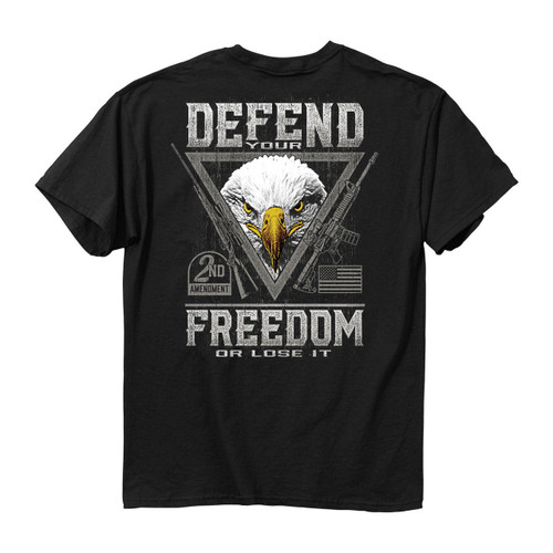 Buck Wear Defend Your Freedom or Lose It American Bald Eagle Men's Tee Shirt USA Buck Wear Defend Your Freedom or Lose It American Bald Eagle Men's Tee Shirt USA