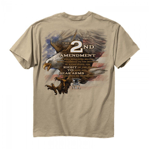 Buck Wear NRA 2nd Amendment Eagle USA Flag Bear Arms Gun Patriot Mens Shirt 7444 Buck Wear NRA 2nd Amendment Eagle USA Flag Bear Arms Gun Patriot Mens Shirt 7444