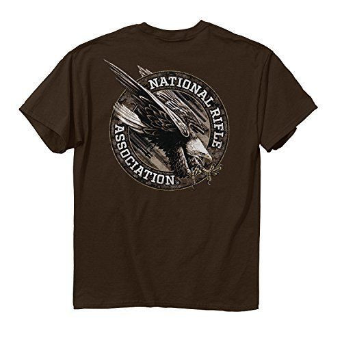 Buck Wear NRA Avenging Bald Eagle Chocolate Men's Tee Shirt American Patriotic Buck Wear NRA Avenging Bald Eagle Chocolate Men's Tee Shirt American Patriotic