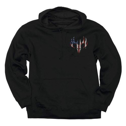 Buck Wear Stand Kneel American Flag USA Patriotic Freedom Cross Mens Hoodie  3538