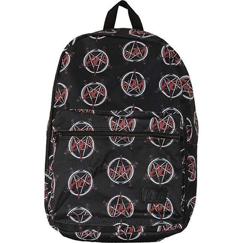 Slayer Allover Print Thrash Metal Music School Book Bag Backpack BP00386SLAU Slayer Allover Print Thrash Metal Music School Book Bag Backpack BP00386SLAU