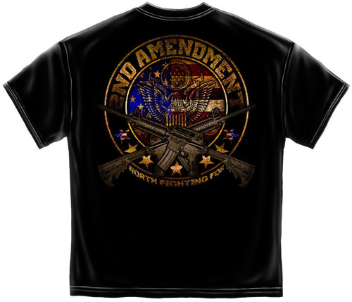 2nd Amendment Distressed American Military Patriot Army Rifle Mens Shirt RN2257 2nd Amendment Distressed American Military Patriot Army Rifle Mens Shirt RN2257