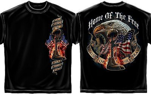 Home Of The Free Because Of The Brave Us America Military Mens T Tee Shirt S-3Xl Home Of The Free Because Of The Brave Us America Military Mens T Tee Shirt S-3Xl
