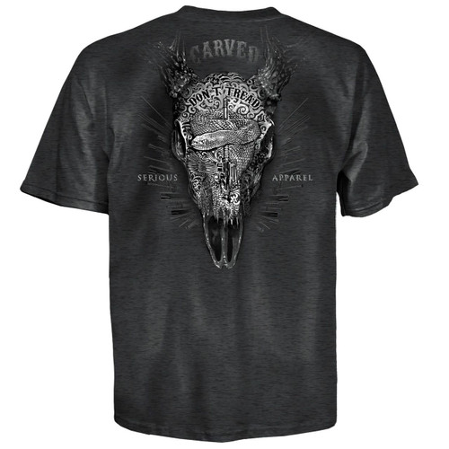Carved Don't Tread On Me Snake Skull America USA Rifle Mens T Shirt 552-2500 Carved Don't Tread On Me Snake Skull America USA Rifle Mens T Shirt 552-2500