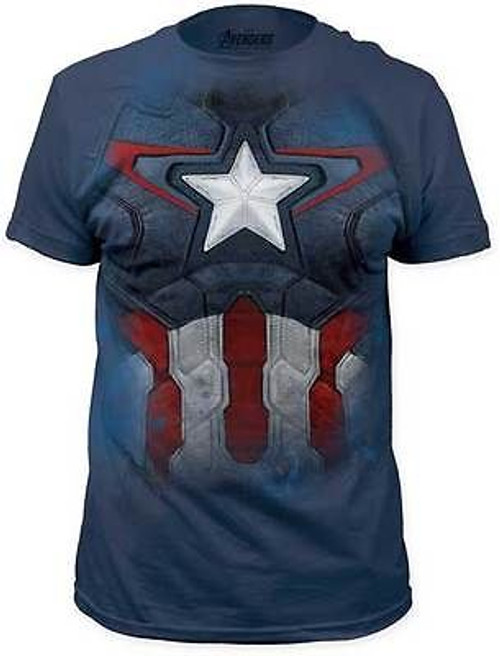 Avengers Age Of Ultron Captain America Suit Navy Marvel Comics T Tee Shirt S-2Xl Avengers Age Of Ultron Captain America Suit Navy Marvel Comics T Tee Shirt S-2Xl