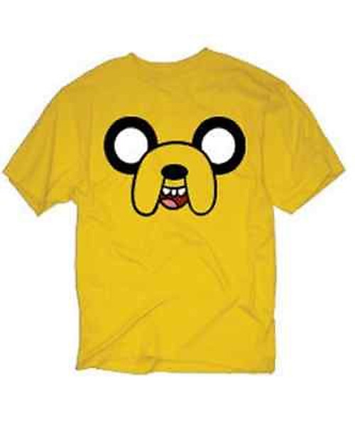 Authentic Cartoon Network Adventure Time With Jake Face T Tee Shirt - Fearless Apparel