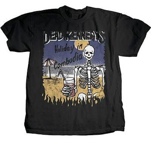 Authentic Dead Kennedys Cambodian Skeleton Dead Beach Rock Band T Shirt S-Xl Authentic Dead Kennedys Cambodian Skeleton Dead Beach Rock Band T Shirt S-Xl