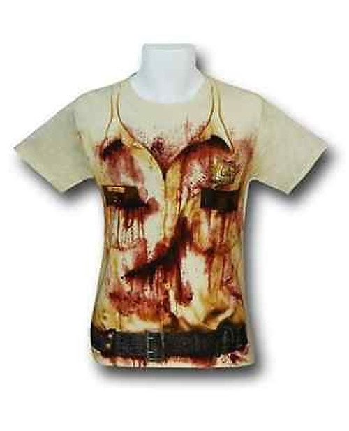 Authentic The Walking Dead Rick Police Uniform Costume Adult T Tee Shirt S Authentic The Walking Dead Rick Police Uniform Costume Adult T Tee Shirt S