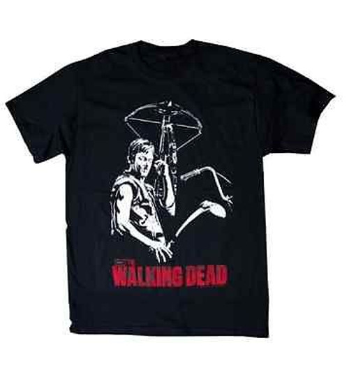 Authentic The Walking Dead Daryl Dixon Crossbow Zombie Killer Adult T Shirt S Authentic The Walking Dead Daryl Dixon Crossbow Zombie Killer Adult T Shirt S