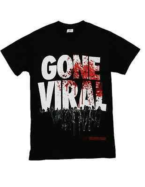 Authentic The Walking Dead Gone Viral Virus Blood Splatter Zombie T Shirt S Authentic The Walking Dead Gone Viral Virus Blood Splatter Zombie T Shirt S